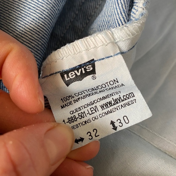 Vintage NWOT Levi's 506 Orange Tag Straight Leg Denim Jeans 11" Rise 32x30 - Picture 7 of 8